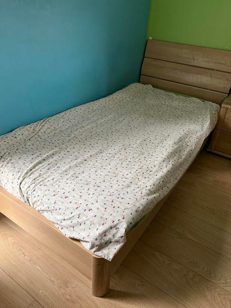A vendre Chambre a coucher 1 personne, Beige, Une personne, Enlèvement, Utilisé