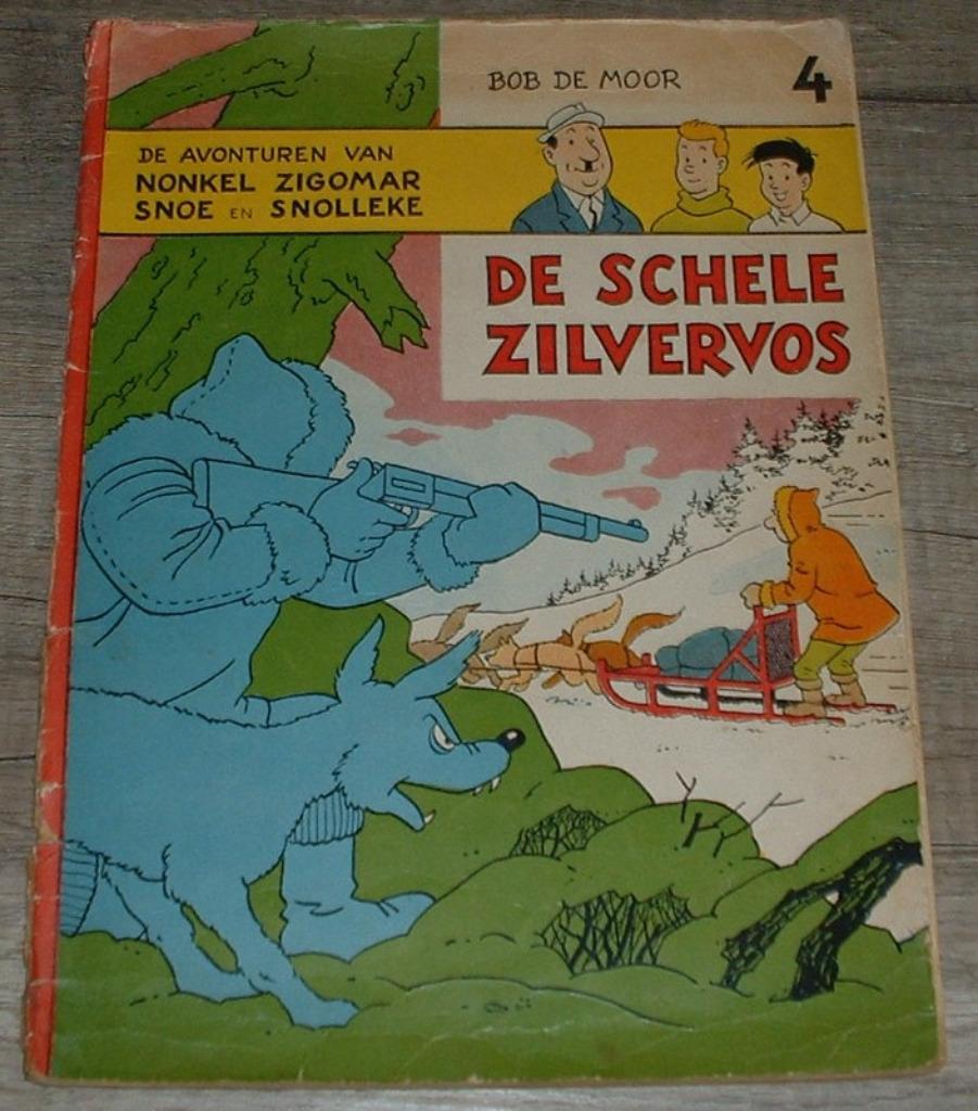 strip johan en stefan "de schele zilvervos" nr 4 uit 1956, Enlèvement ou Envoi, Une BD, Bob De Moor, Utilisé