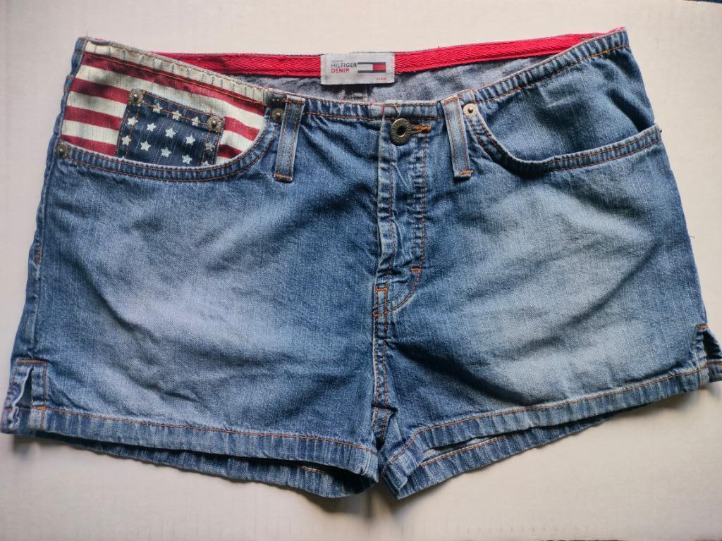 🇺🇸 jeans vintage Tommy Hilfiger M avec poche drapeau 🇺🇸, Porté, Bleu, Autres tailles de jeans, Tommy Hilfiger