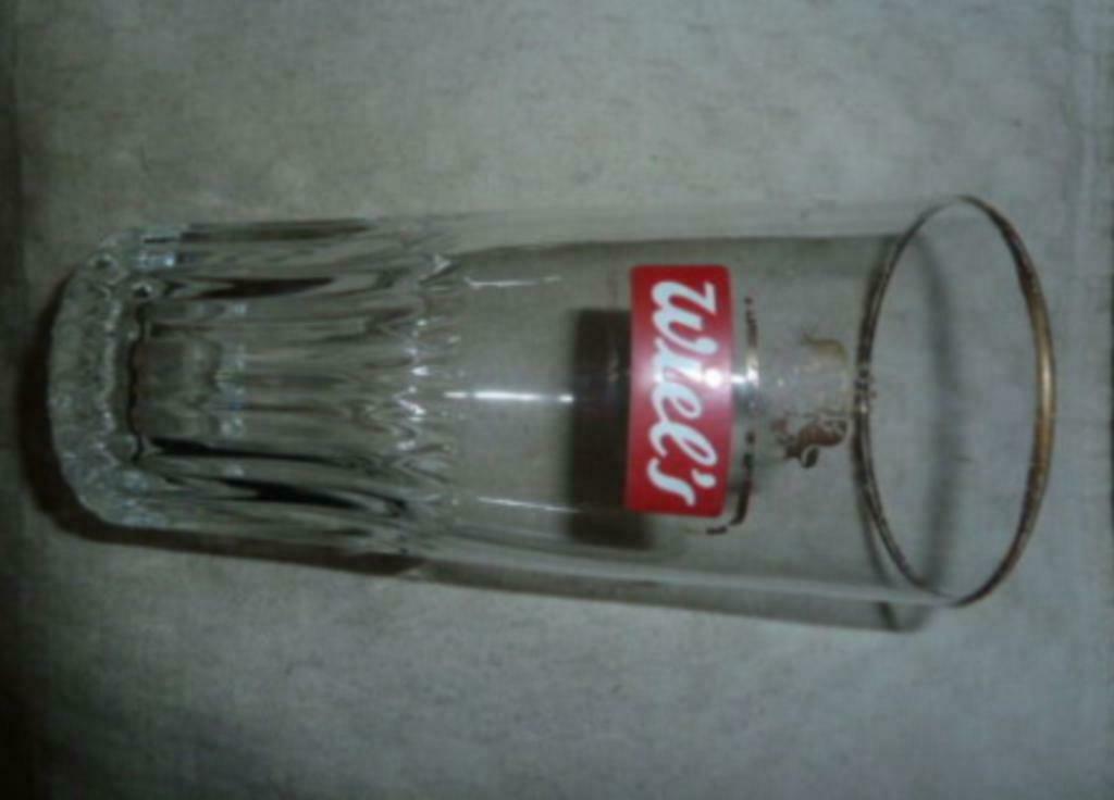 #N bier glas WIEL 'S 33cl " groot " Brij. Wielemans Ceuppens, Verzamelen, Glas en Drinkglazen, Ophalen of Verzenden, Gebruikt