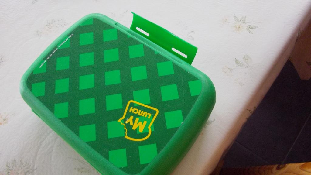 Grande boîte à lunch - My Lunch, Maison & Meubles, Cuisine| Tupperware, Enlèvement ou Envoi, Comme neuf, Vert, Boîte