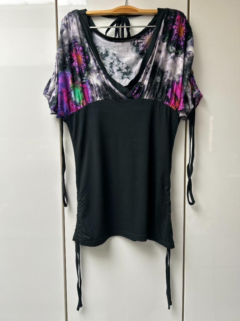 Zwarte blouse Geisha - Maat S, Kleding | Dames, Geisha, Zwart, Ophalen of Verzenden, Zo goed als nieuw