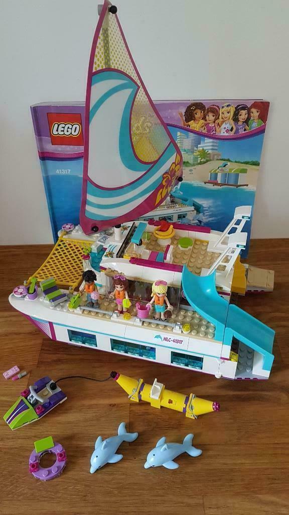Lego Friends 41317: Sunshine Catamaran, Enlèvement ou Envoi, Comme neuf, Ensemble complet, Lego