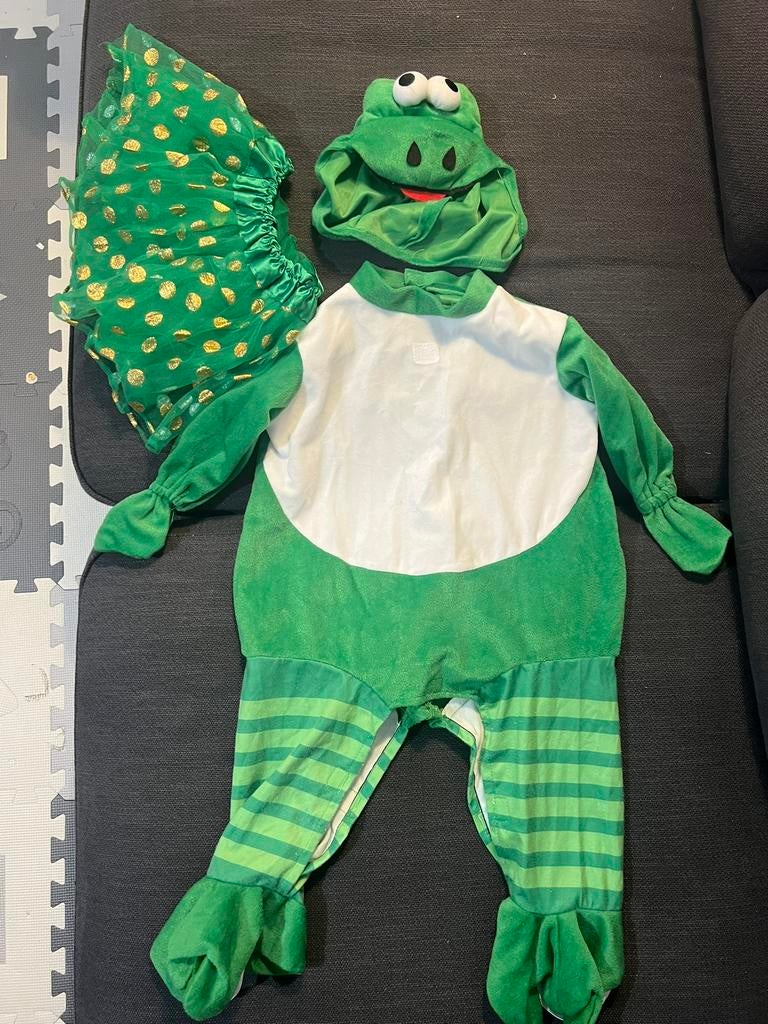 Kikker Kostuum 74- 86, Kinderen en Baby's, Carnavalskleding en Verkleedspullen, Ophalen, Gebruikt