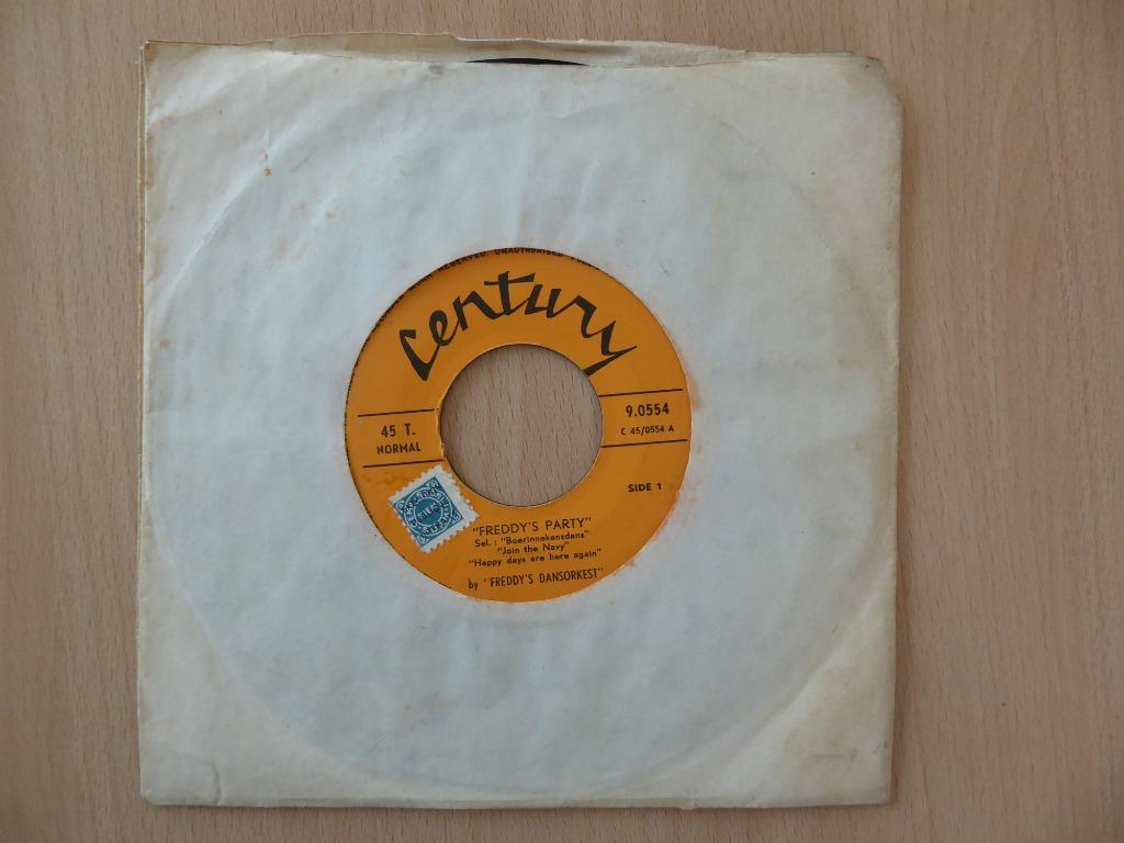 FREDDY'S DANSORKEST:FREDDY'S PARTY/DEUX PETITS CHATS(SINGLE), Cd's en Dvd's, Vinyl Singles, Overige genres, 7 inch, Single, Ophalen of Verzenden