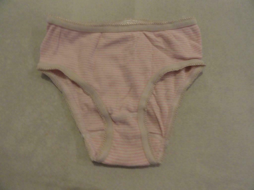 Wit/roze slip voor meisjes, maat 104, Ophalen, Gebruikt, Meisje, Nacht- of Onderkleding