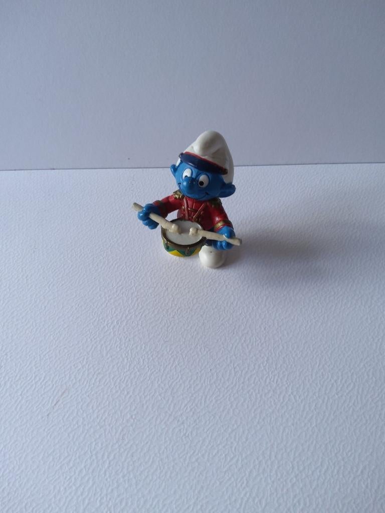 Smurfenfanfare met kleine trommel, Verzamelen, Ophalen of Verzenden, Zo goed als nieuw, Poppetje, Figuurtje of Knuffel