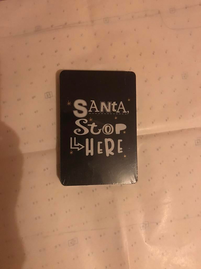 Santa quote bord, Diversen, Ophalen of Verzenden, Nieuw