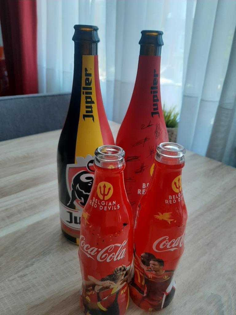 Belgian Red Devils flessen - Collector's Item, Verzamelen, Ophalen, Gebruikt, Overige typen