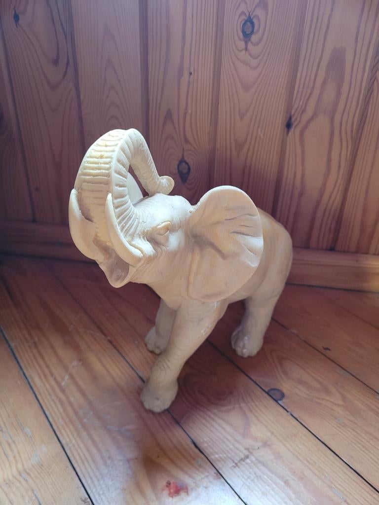 Vintage olifant in ivoorlook, Verzenden