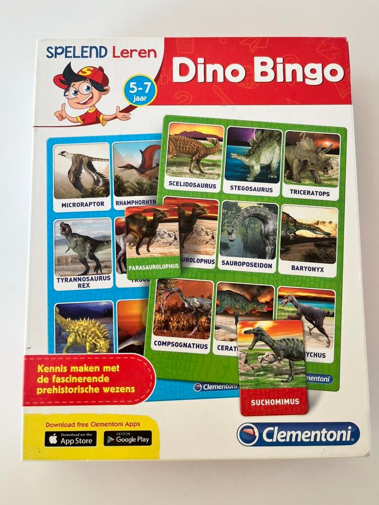 Dino Bingo spelend leren, Hobby en Vrije tijd, Gezelschapsspellen | Overige, Ophalen, Zo goed als nieuw