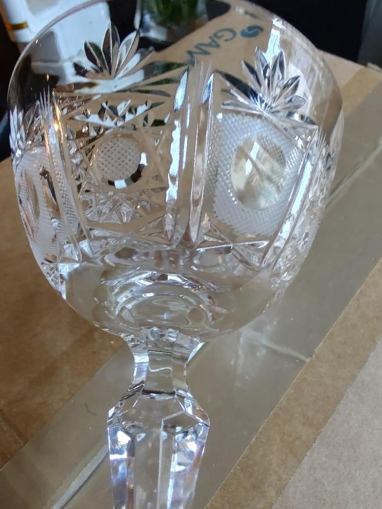 6 kristallen champagne coupes, Antiek en Kunst, Ophalen