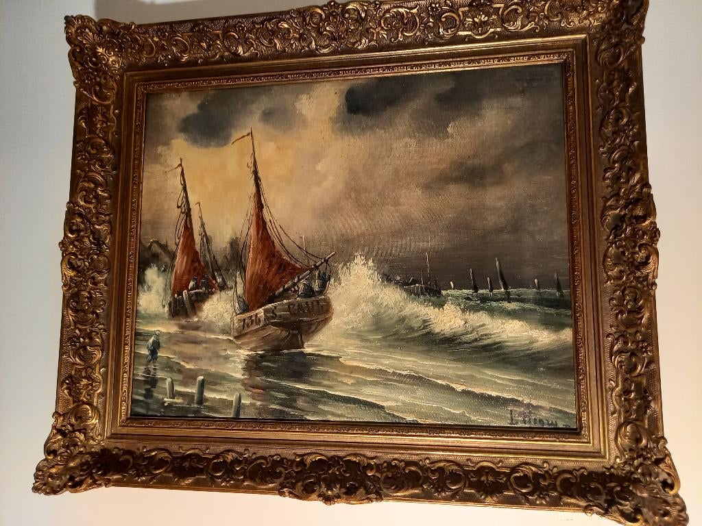 Tableau peinture marine, Antiquités & Art, Enlèvement