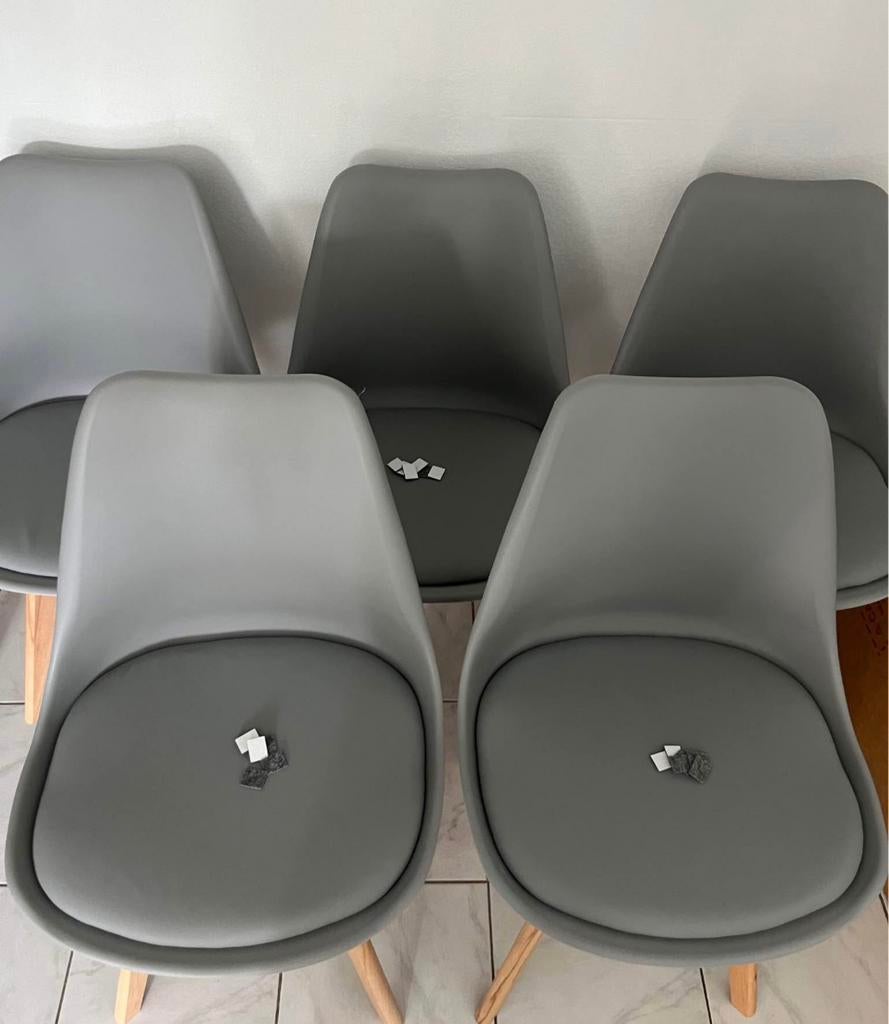 chaise neuf noir blanc gris plusieurs en stock, Enlèvement, Comme neuf