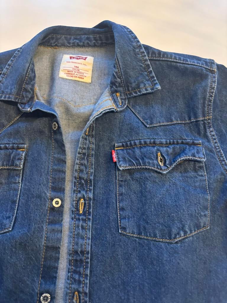 Jeanshemd Levis 16 jaar ZGAN, Ophalen of Verzenden, Zo goed als nieuw