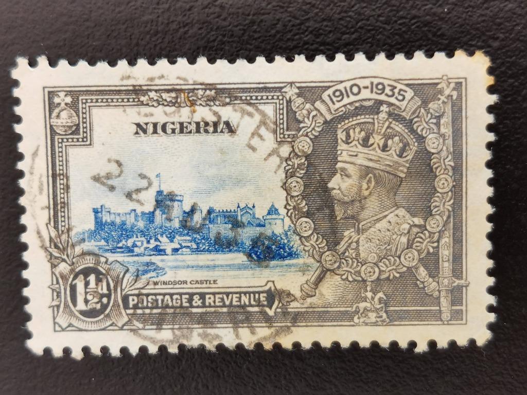 Nigéria 1935 - Le roi George V, Enlèvement ou Envoi, Nigeria, Affranchi