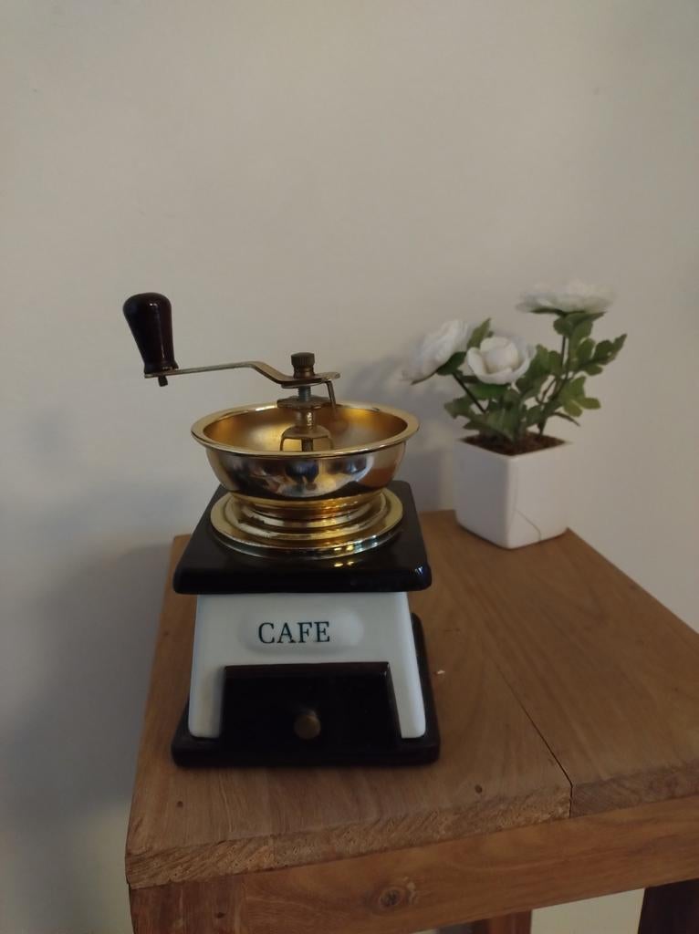 Moulin à café pour la décoration. Métal, bois et céramique., Enlèvement ou Envoi