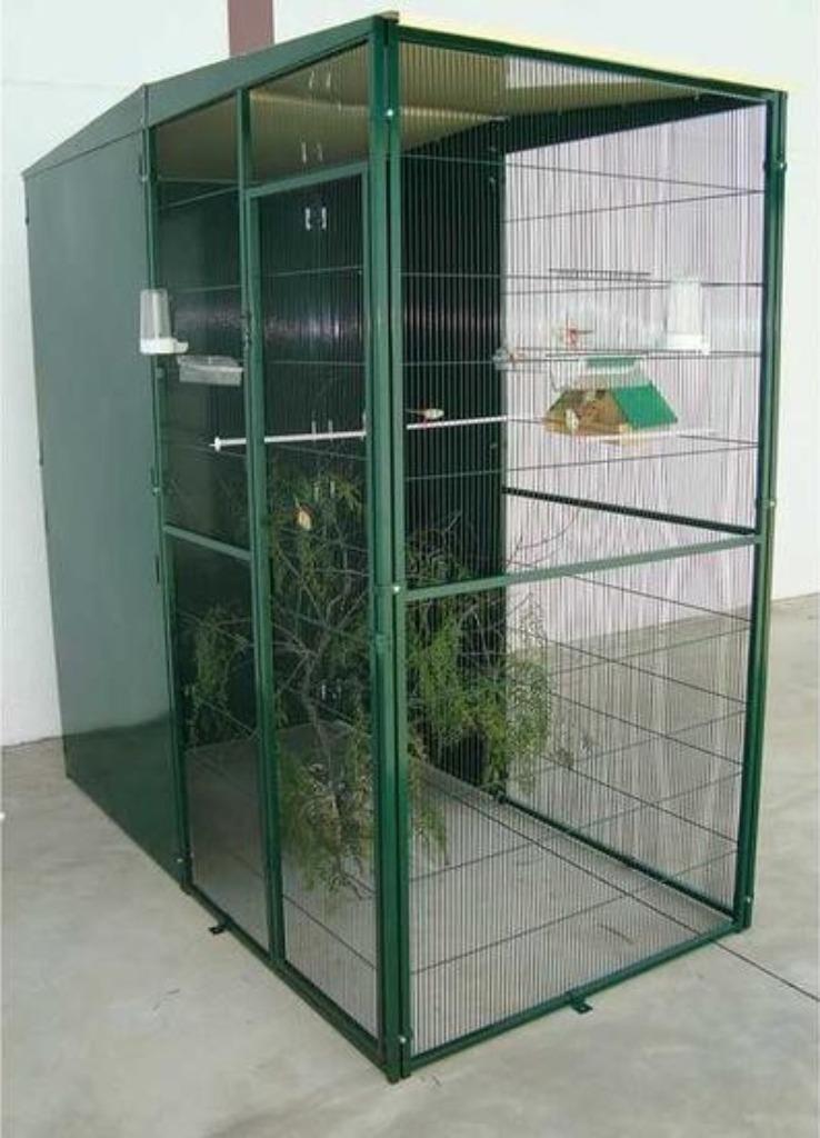 Volière 2x1x2 m perruche canari cage oiseau calopsitte NEUF, Animaux & Accessoires, Envoi, Neuf, Métal, Volière