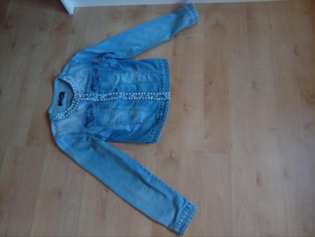Leuk spijkerjasje, Ophalen of Verzenden, Zo goed als nieuw, Maat 36 (S), Blauw