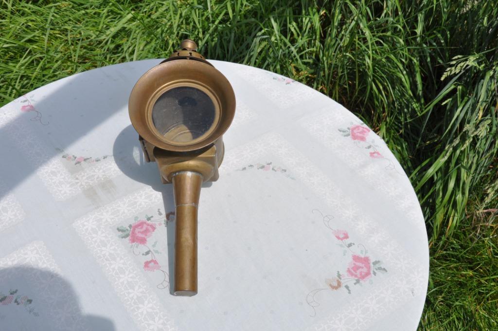 §  lampe de fiacre en cuivre a electrifier, Antiquités & Art, Enlèvement ou Envoi
