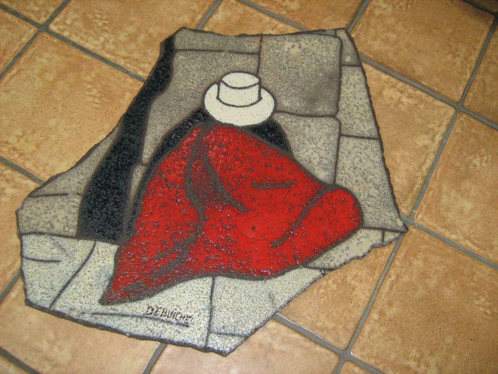 1 peinture sur pierre, Antiquités & Art, Enlèvement ou Envoi