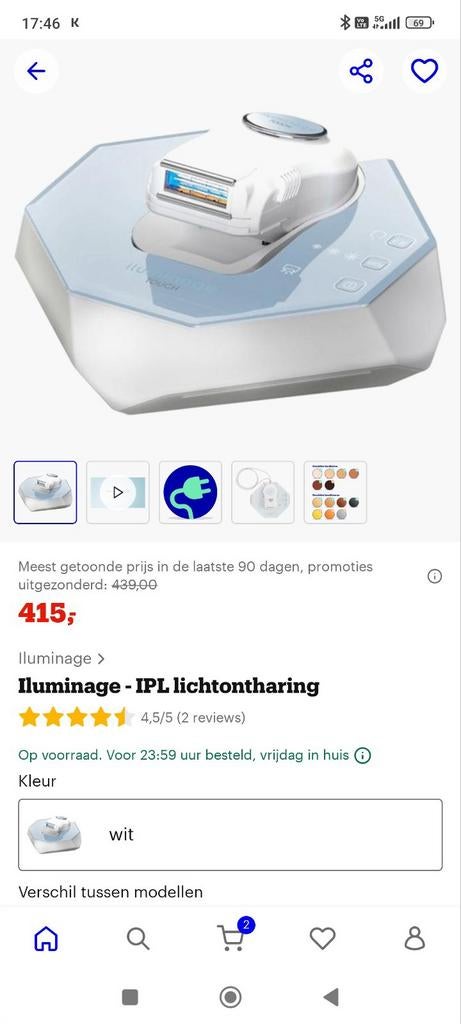 Laser ontharing Iluminage touch NIEUW in VERZEGELDE doos, Ophalen of Verzenden, Nieuw