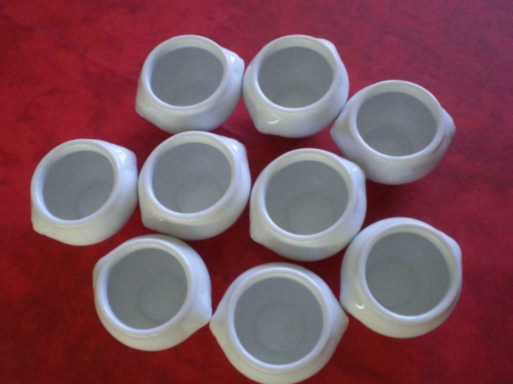 9 Pots Cosy Trendy pour amuse-bouche. Blancs., Ophalen of Verzenden, Nieuw, Overige stijlen, Overige typen