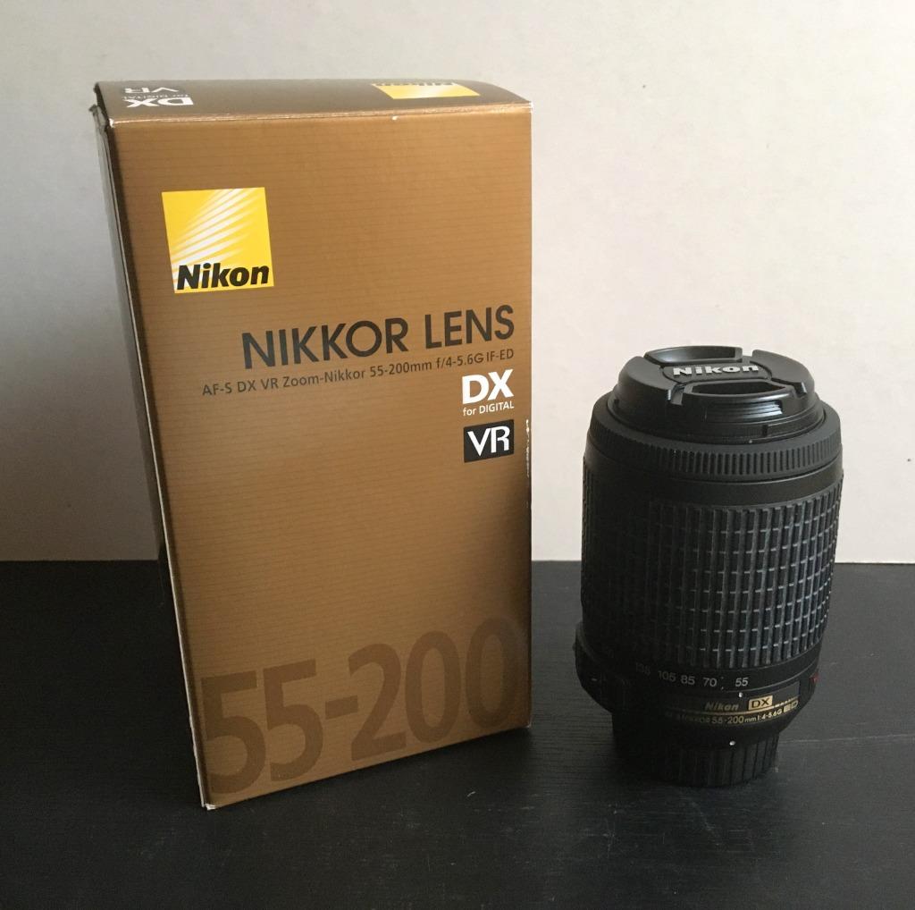 objectif AF-S Nikkor 55-200 mm f/4 -5,6 G IF-ED, Enlèvement ou Envoi, Comme neuf, Téléobjectif