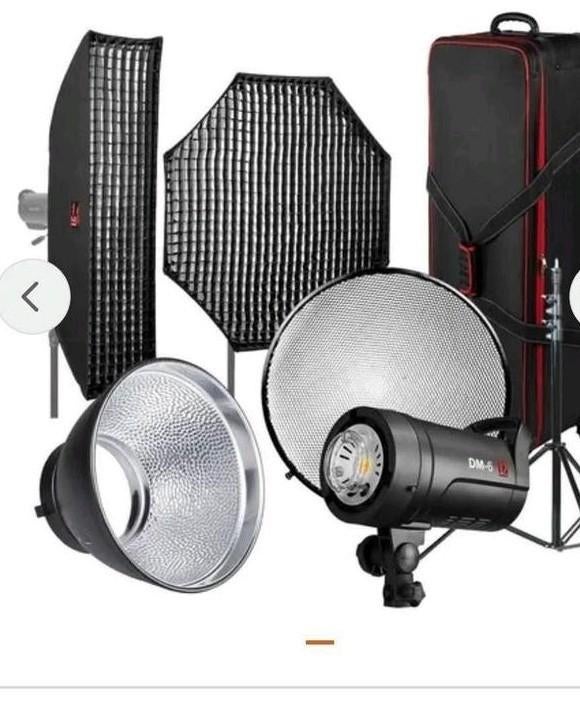 Professionele studio flitsset, Ophalen, Zo goed als nieuw, Complete fotostudio