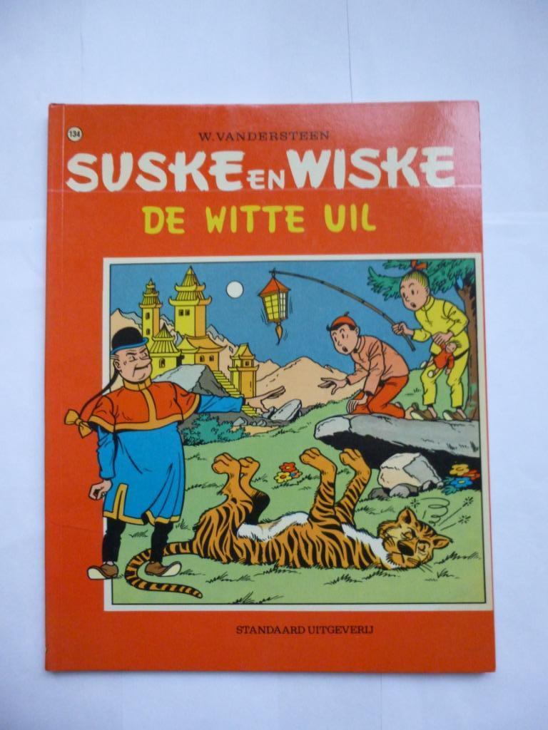 SUSKE & WISKE 1E DRUK NR:134"DE WITTE UIL"UIT 1972, Enlèvement ou Envoi, Willy Vandersteen, Une BD, Utilisé
