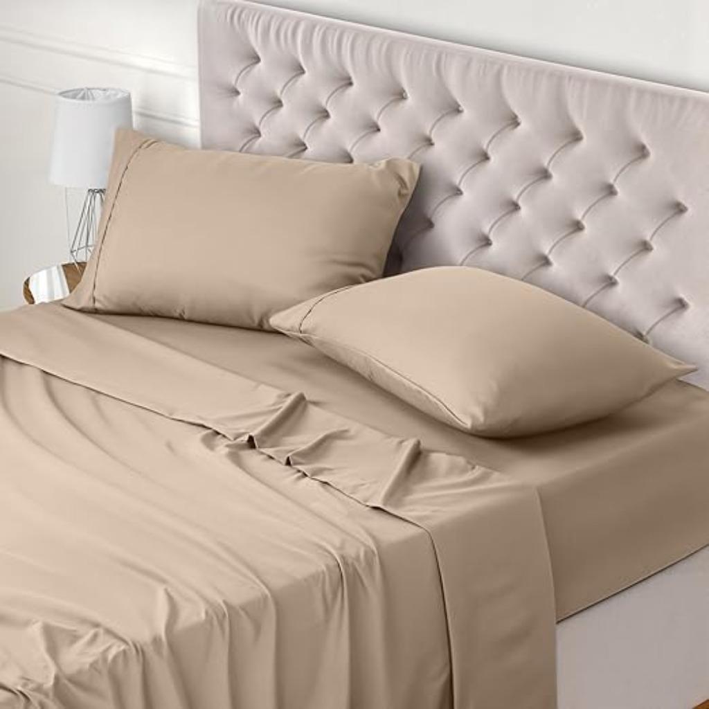 Utopia Bedding | Beddengoed | 180 x 200 cm | Nieuw, -, Verzenden, Beige, Utopia bedding