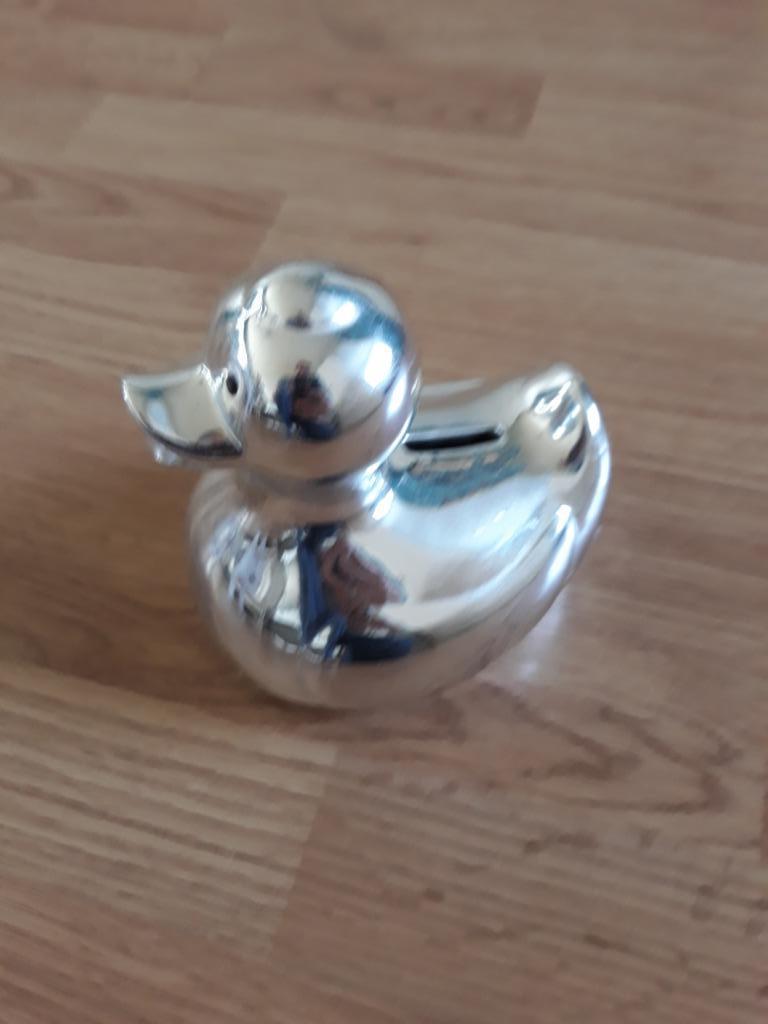 Spaarpot eend, Ophalen of Verzenden, Zo goed als nieuw, Steen, Aardewerk of Keramiek, Dier