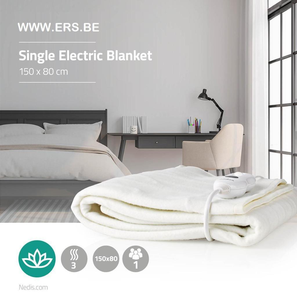 Elektrisch Deken 1 persoon 150x80 cm, Kinderen en Baby's, Dekens, Slaapzakjes en Inbakerproducten, Nieuw, Deken, 100 cm of meer