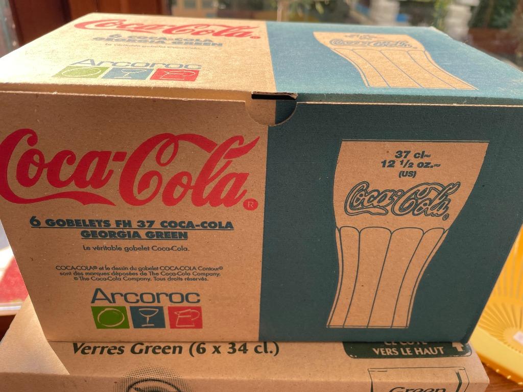 6 verres de Coca Lipton Vittel Spa drop ou Cava Nouveau, Collections, Enlèvement, Neuf