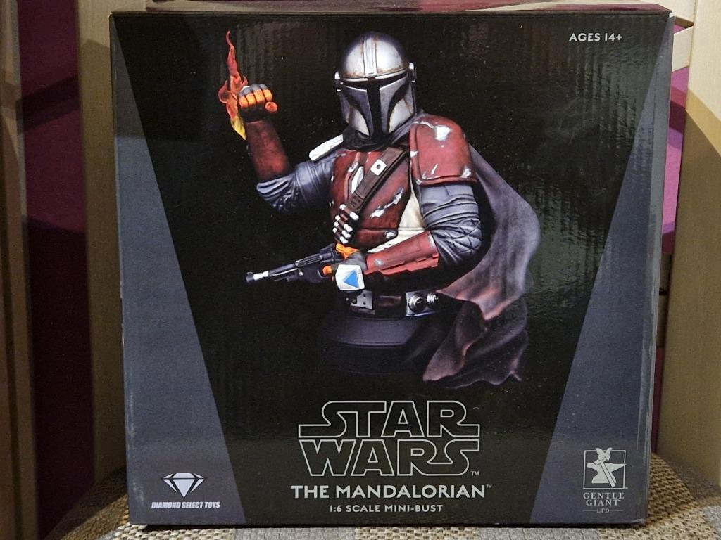 Star Wars Gentle Giant The Mandalorian Mini-bust buste 1:6, Collections, Enlèvement ou Envoi, Comme neuf, Statue ou Buste