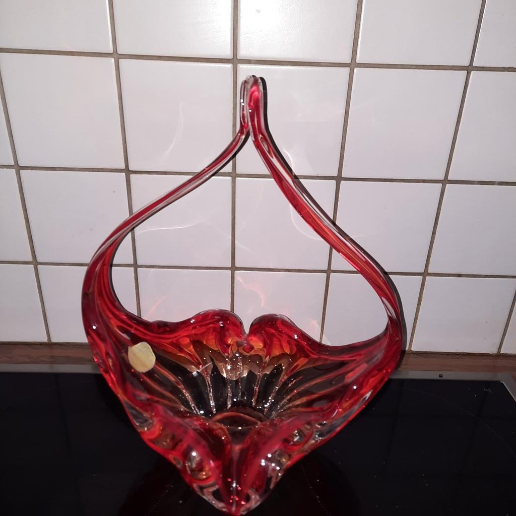 Kristallen vaas / coupe gemaakt in Braine Le Compte (B) ., Ophalen of Verzenden