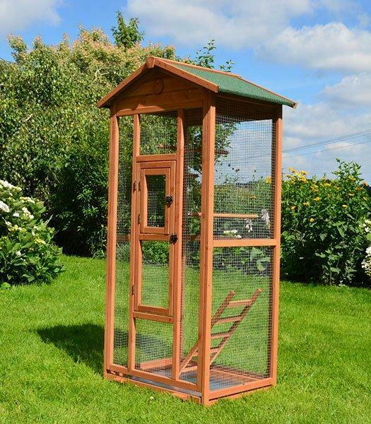 Voliere bois XXL voliere de jardin voliere exterieur NEUF, Animaux & Accessoires, Envoi, Neuf
