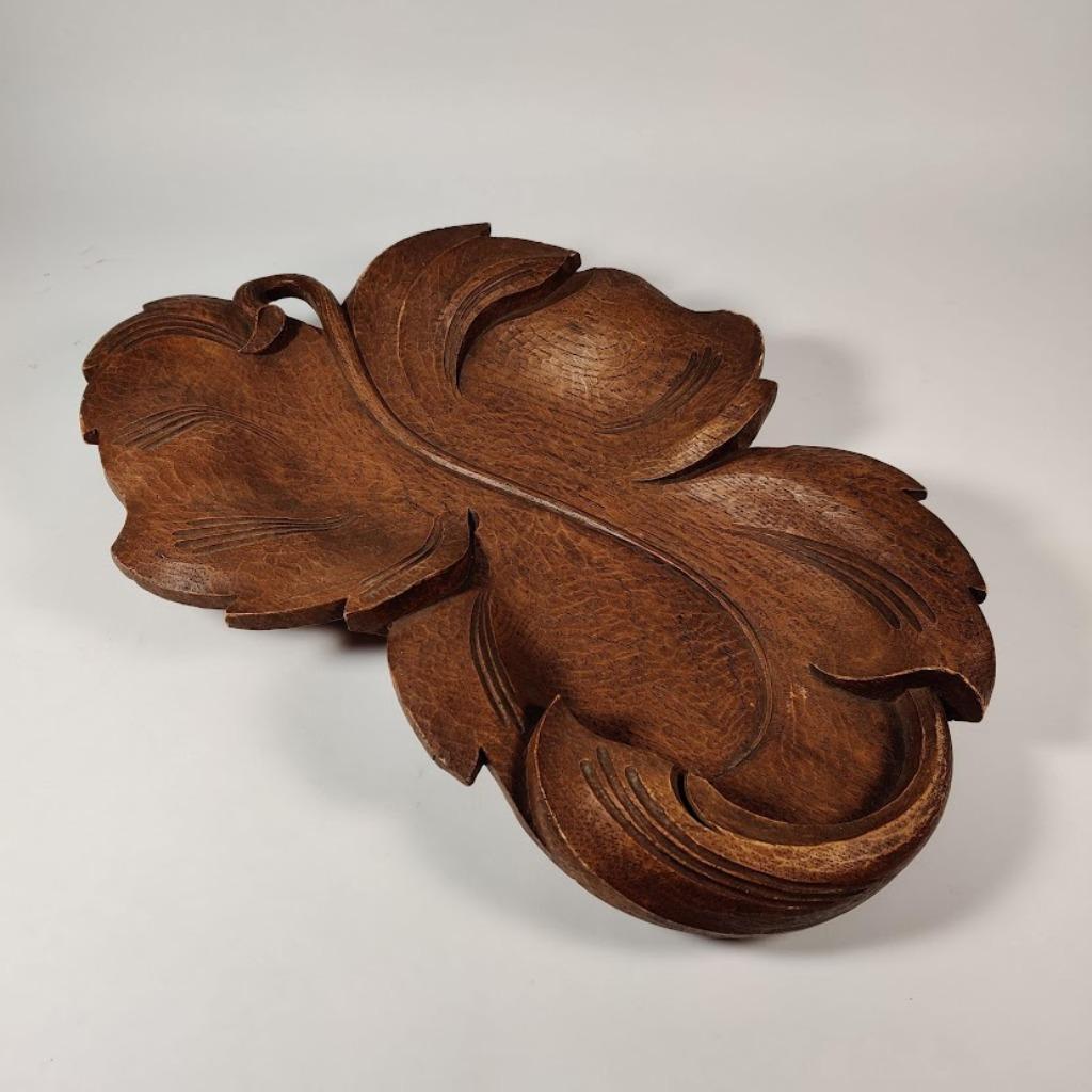 Decoratieve schotel in de vorm van vijgenblad poches vides, Ophalen of Verzenden