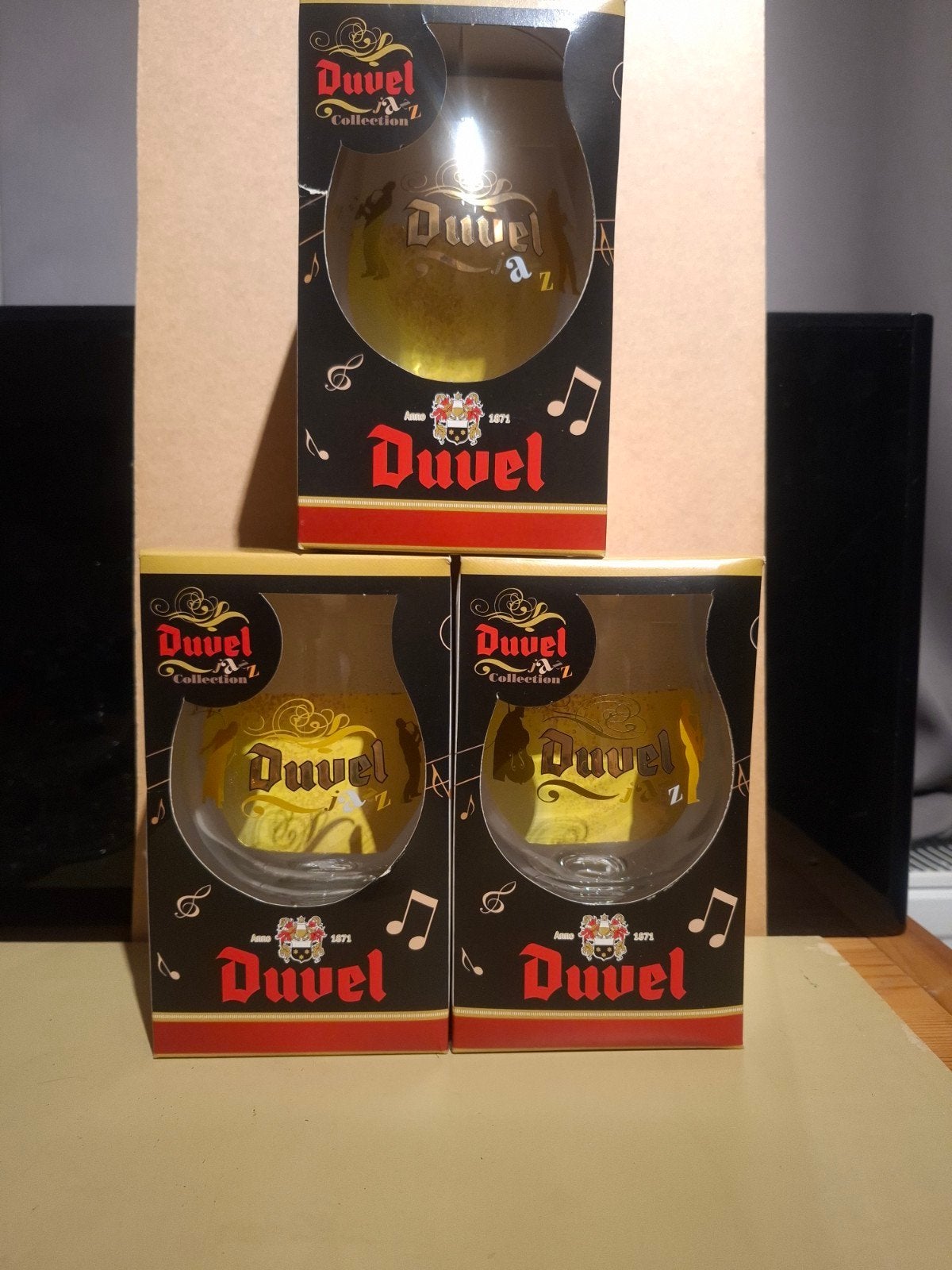 3 duvel glazen Jazz, Verzamelen, Ophalen of Verzenden, Duvel