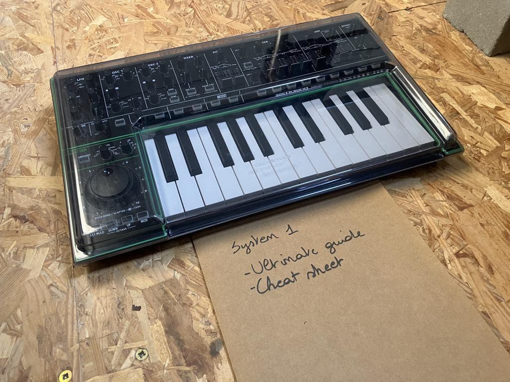 Roland System 1 met SH-101 en Decksaver, Musique & Instruments, Roland, Comme neuf, Avec connexion MIDI, Enlèvement ou Envoi