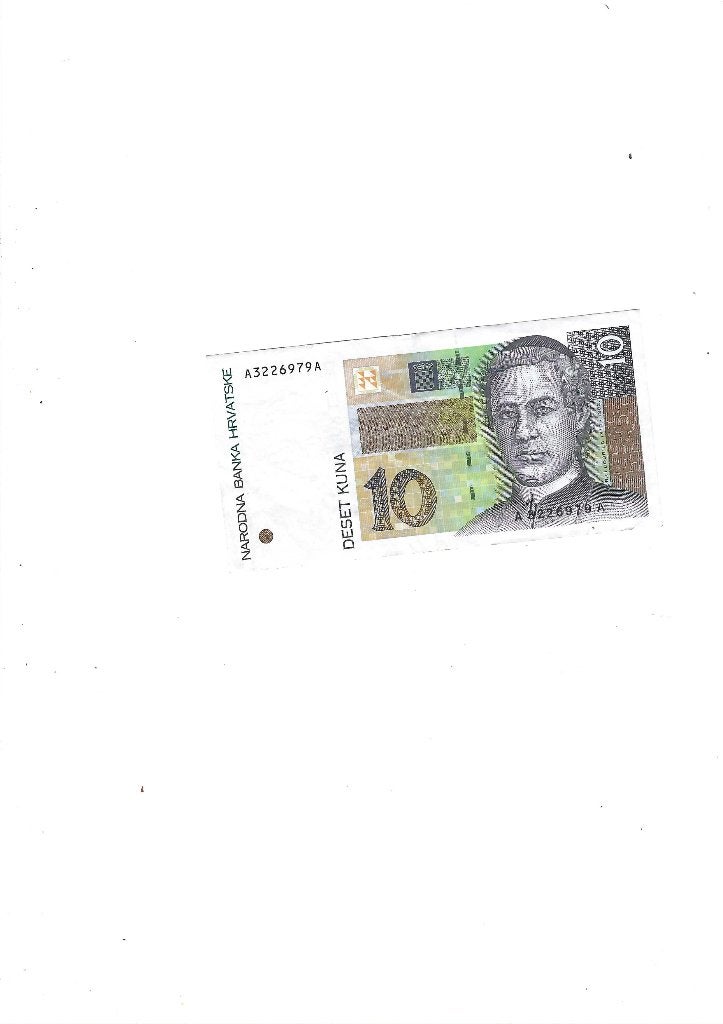 Billet de banque Croatie, Envoi