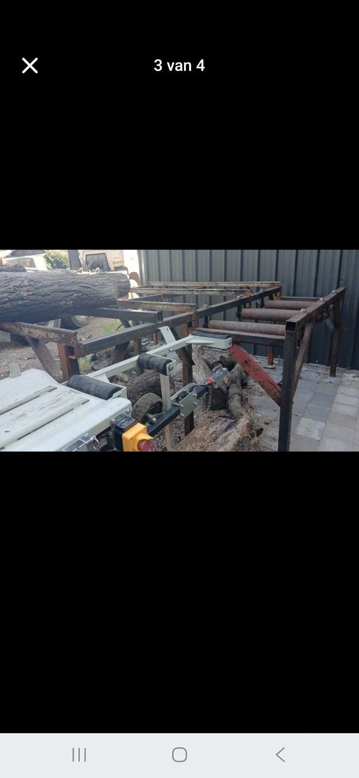 zaagkloofmachine lumag, Tuin en Terras, Brandhout, Ophalen of Verzenden, Stammen