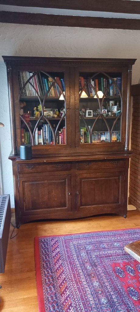 Antieke vitrinekast, Antiek en Kunst, Ophalen