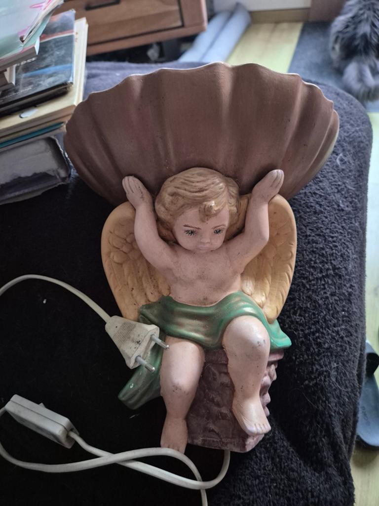 Muurlamp engel, Verzamelen, Beelden en Beeldjes, Ophalen of Verzenden
