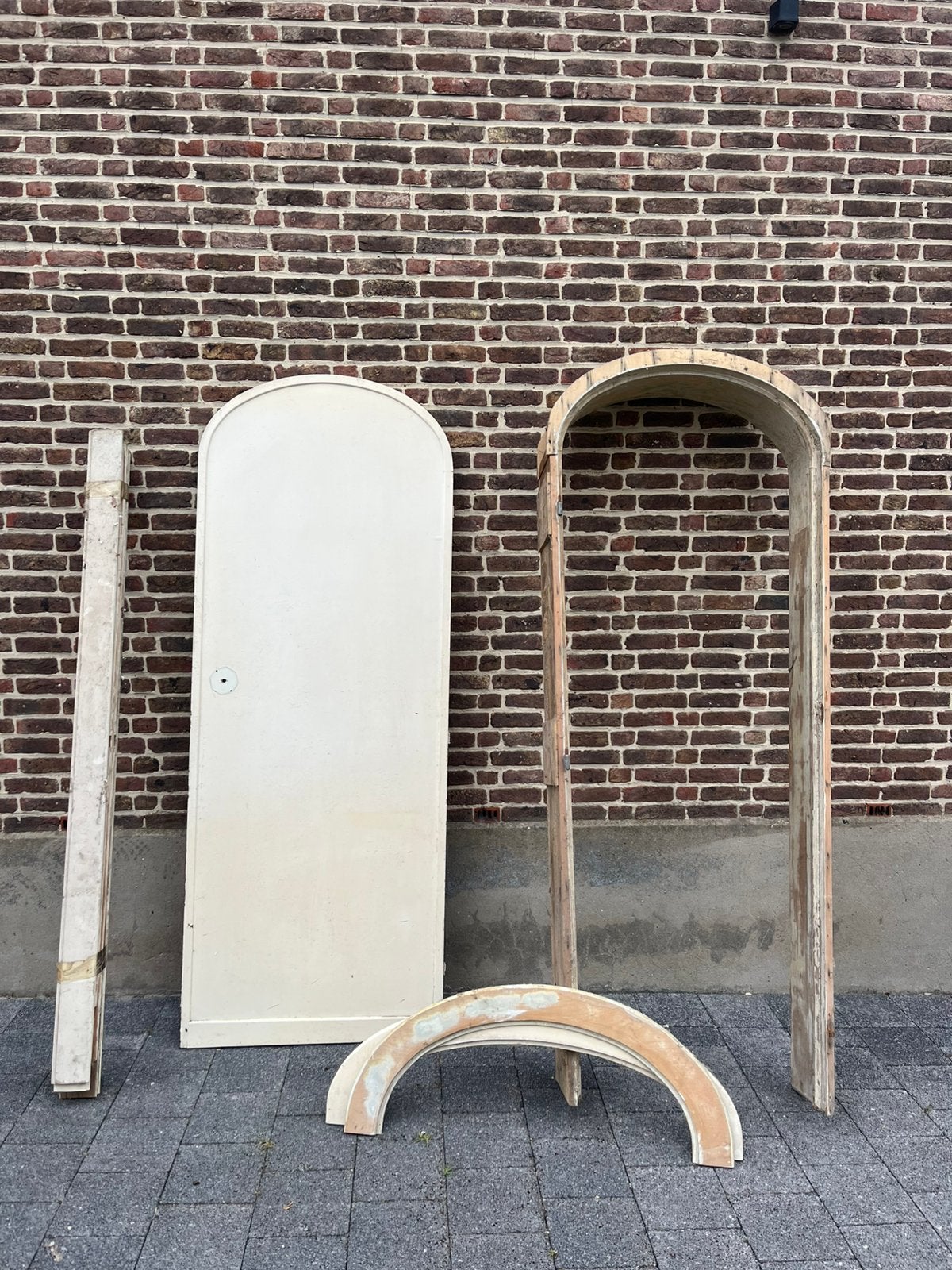 2 Art-deco gebogen deuren, Ophalen, Gebruikt, Minder dan 80 cm, Binnendeur