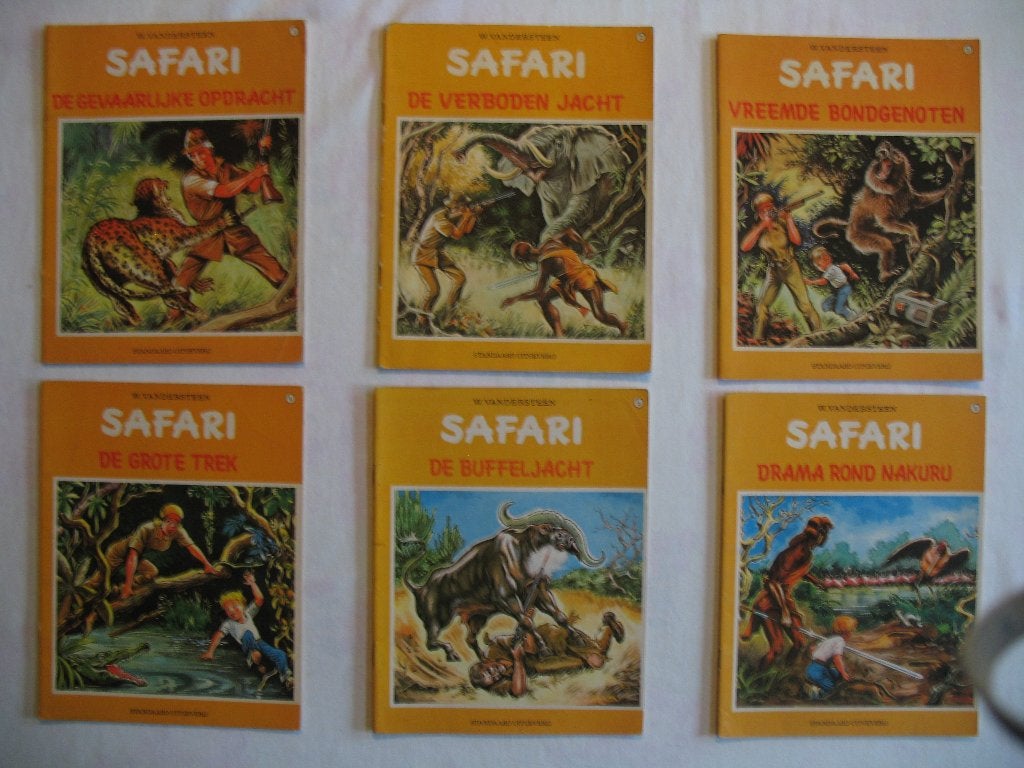 Safari, 1ste druk, complete reeks, W Vandersteen, Livres, BD, Série complète ou Série, Enlèvement ou Envoi