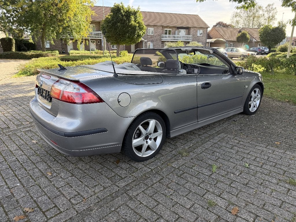 Saab 93 Vector Cabrio Zilverkleurig, Auto's, Automaat, Cabriolet, Leder, Particulier