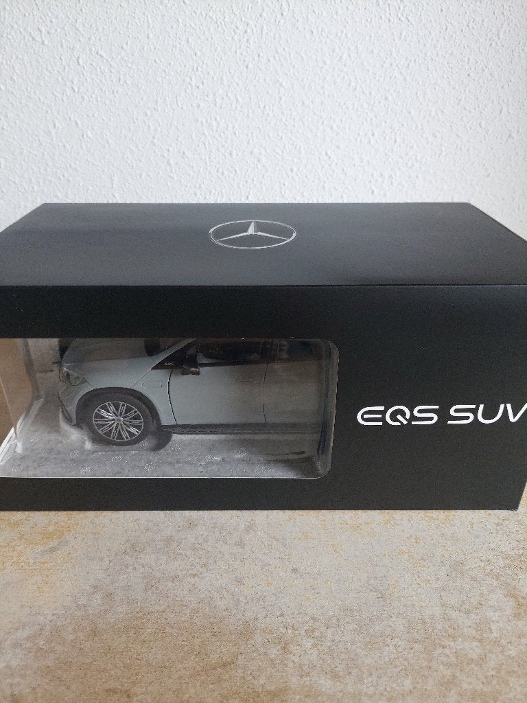 1/18 - NZG - Mercedes Benz EQS SUV Alpine Grey, Ophalen of Verzenden, Nieuw