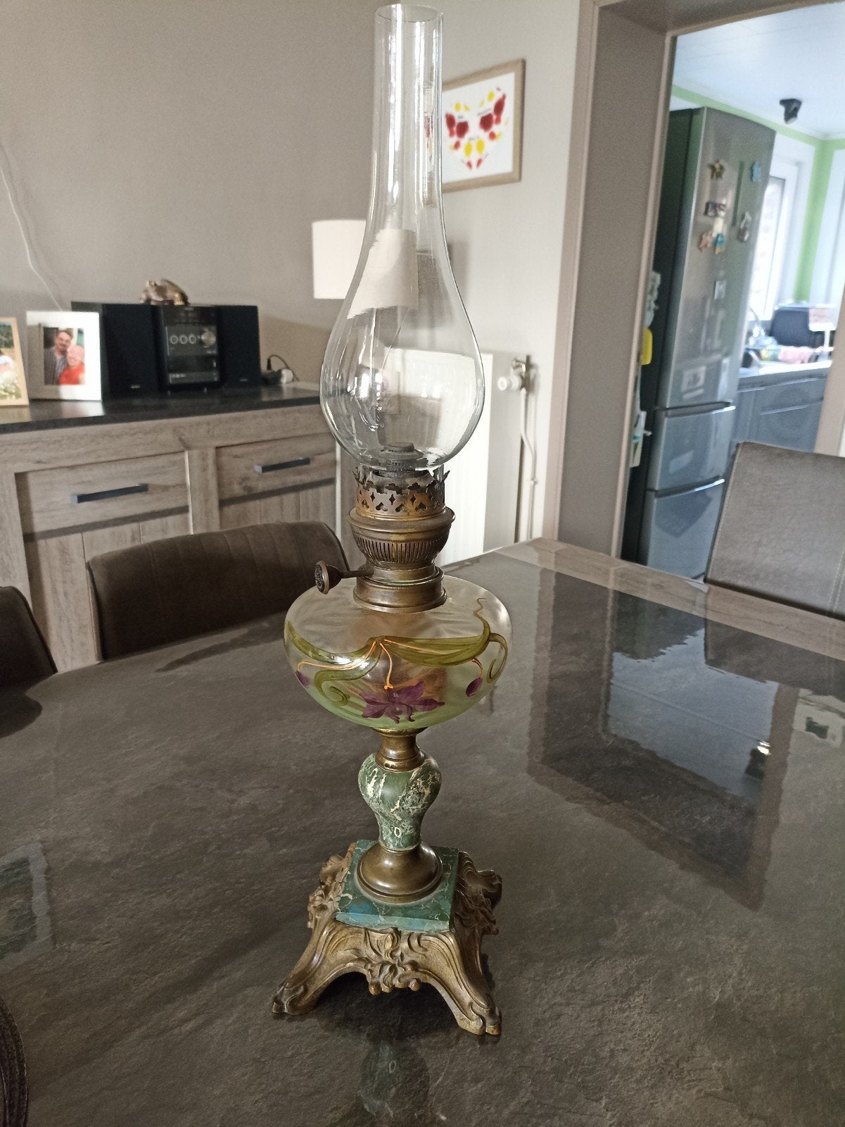 lampe à pétrole, Enlèvement
