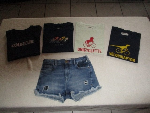 Short Scotch & Soda met T-shirtjes 10 jaar, Verzenden, Gebruikt, Meisje, Overige typen